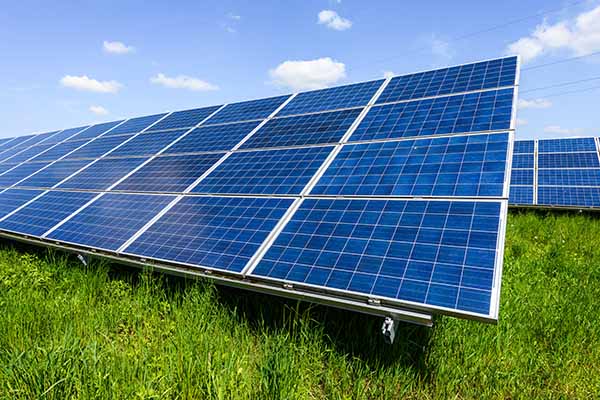 Commercial solar panels for farms in fields near Manchester